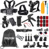Picture of 40-in-1 Accessories Kit for Gopro Hero 12 11 10 9 8 7 6 5 4 3, for DJI OSMO Action 4/3/2 AKASO EK5000 EK7000 4K Action Camera Accessory with Shoulder Storage Bag Chest Strap Helmet Chin Strap Mount