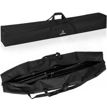 Picture of Tripod Carrying Case, 60x8x8in Heavy Duty Tripod Bag with Shoulder Straps and Handles, Multifunctional Monopod Case for Lights, Speakers, Cameras, Booms, Microphone Stands