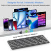 Picture of Bluetooth Keyboard for iPad, Bluetooth Keyboard Compatible iPad 10th 9th 8th, iPad Air 5th 4th, iPad Pro 13/12.9/11 inch, iPad Air 13/11 inch, Portable Keyboard Including iOS, Android, Windows - Black