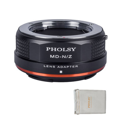 Picture of PHOLSY Lens Mount Adapter Compatible with Minolta Rokkor MD/MC/SR Lens Compatible with Minolta MD to Nikon Z Mount Camera Body Compatible with Nikon Z fc, Z30, Z9, Z8, Z6II, Z7II, Z6, Z7, Z5, Z50