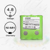 Picture of ROWSHEP (2-Pack) 4.8V 700mAh Ni-MH Battery Replacement for Cisco GA-cm, FA-NICD, Cobra FA-BP FA-CK GA-cm GA-CR GA-CT IXNN4002A