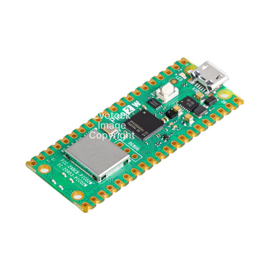 Picture of Pi Pico 2 W - RP2350 Microcontroller Board, Bluetooth 5.2, WiFi, BLE, Dual-Core 150MHz, 520KB RAM, 4MB Flash, USB Drag-and-Drop Programming, 26 GPIO