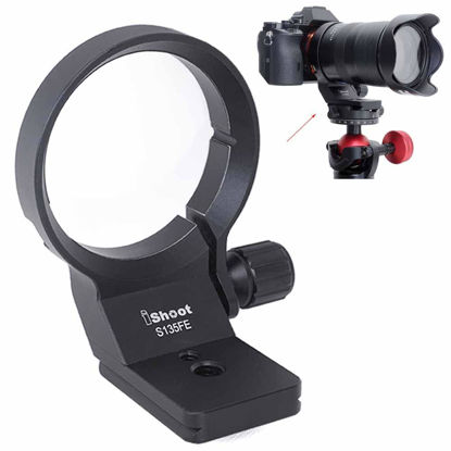 Picture of Tripod Mount Ring Lens Collar Compatible with Tamron 28-75mm f/2.8 Di III RXD A036, 28-200mm f/2.8-5.6 Di III RXD A071, 70-180mm f/2.8 Di III VXD A056 E-Mount, Support w/Arca Fit Quick Release Plate