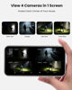 Picture of VIZIUUY Solar Security Cameras Wireless Outdoor 4 Pack, 3MP Security Cameras Wireless Outdoor, Pan Tilt 360°WiFi Camera with Color Night Vision/PIR Sensor/2-Way Audio/Alexa