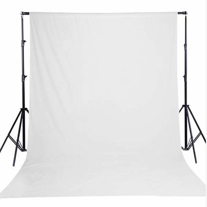 Picture of 5X7ft Solid White Chromakey Photography Backdrop Video Studio White Portrait Background for Photo Studio Prop