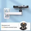 Picture of DAWASAPAT Mini Projector Wall Mount- Adjustable Tilt&Swivel Hanging Projector Holder Wall Mount Hanger Rack Stand with 1/4" Screw for Mini Projector with Cable Ties