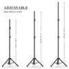 Picture of Backdrop Stand 10×8ft (H×W) Adjustable Backdrop Support Ground Kit Photography Photo Shoot Backdrop Stand for Parties with Sandbags, Spring Clips, Carrying Bag