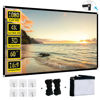Picture of Foldable 60-inch Projector Screen, XINLEMY 4K 16:9 HD Portable Projection Movie Screen Double-Sided Cinema Screen for Home Theater Backyard Indoor and Outdoor