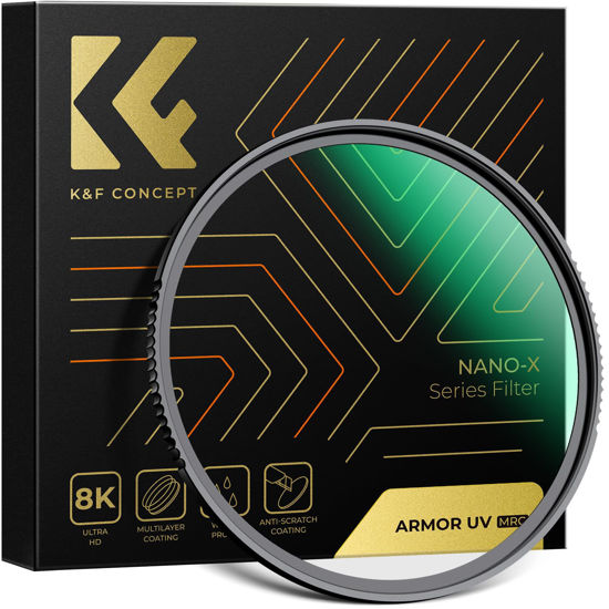 Picture of K&F Concept 95mm Explosive-Proof MCUV Lens Protection Filter 28 Multi-Layer Coatings Ultra-Slim HD Waterproof Scratch Resistant Lens UV Filter for 4K/8K Photography (Nano-X Series)