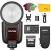 Picture of GODOX V1 Pro V1Pro S Round Head Camera Flash for Sony, 2.4G TTL Sony Speedlite HSS 1/8000s, 2980mAh Li-ion Battery, Detachable Sub Flash SU-1, Support Type-C Charge, M/TTL Flash Mode