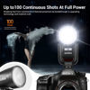 Picture of GODOX V1 Pro V1Pro S Round Head Camera Flash for Sony, 2.4G TTL Sony Speedlite HSS 1/8000s, 2980mAh Li-ion Battery, Detachable Sub Flash SU-1, Support Type-C Charge, M/TTL Flash Mode