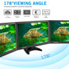 Picture of Haiway 15.6 Inch Small HDMI Monitor, 1366x768 Resolution Security CCTV Monitor with HDMI BNC VGA AV USB Ports, Built-in Speakers LED Monitor for PC, Laptop and Computer for Home Office Warehouse