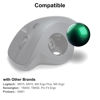 Picture of SANWA Trackball 34mm/1.34in, Replacement Ball for Logitech m575, m570, MX Ergo, Kensington and Other Compatible Trackball Mouse, Glossy Green
