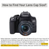 Picture of 2 Pack 58mm Front Lens Cap Cover, Fit for Canon EOS Rebel T7 T6 T5 T100 4000D SL3 SL2 SL1 XSi XTi T8i T7i T6s T6i T5i T4i T3i T2i T1i with EF-S 18-55mm Kit and Other All 58mm Filter Thread