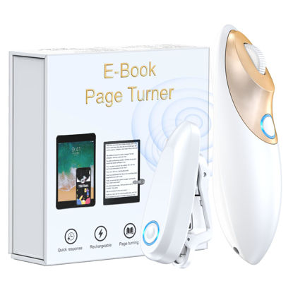 Picture of Kindle Page Turner Remote for Reading and eReaders, TikTok Remote Control, Camera Video Recording Remote Triggers, Page Turner for Kindle, iPhone, iPad, Android, Tablets with Wrist Strap