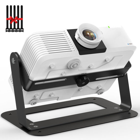 Picture of DAWASAPAT Desktop Projector Mount - Projector Ceiling Mount with 360°Adjustable - Universal Stand 1/4 Screw for LED LCD Video Projectors Camera with Cable Ties