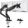 Picture of Dual Monitor Stand fits up to 32 inch, 4.4-19.8 lbs Computer Screens, Dual Monitor Desk Mount Height Adjustable, Monitor Arms for 2 Monitors, Home Office VESA Mounts with Gas Spring, Freelift Black