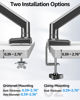 Picture of Dual Monitor Stand fits up to 32 inch, 4.4-19.8 lbs Computer Screens, Dual Monitor Desk Mount Height Adjustable, Monitor Arms for 2 Monitors, Home Office VESA Mounts with Gas Spring, Freelift Black