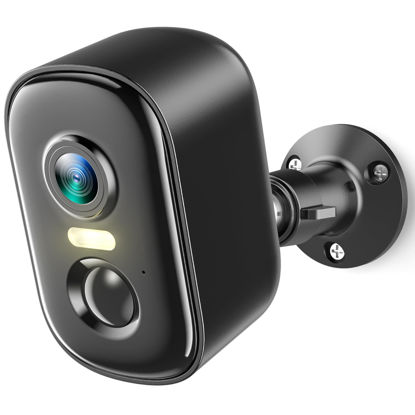 Picture of Rocktone 2K Security Cameras Wireless Outdoor, Battery Powered WiFi Cameras for Home Security with AI Motion Detection, Spotlight Color Night Vision, 2-Way Talk, Siren Alarm, IP65, Cloud/SD Storage