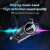 Picture of JZAQ Motorcycle Helmet Bluetooth Headset,High Sound Quality,Waterproof Sports Headset,Speakers Hands Free,Music Call Control,Automatic answering,120 Hours Playing time 1000mAh