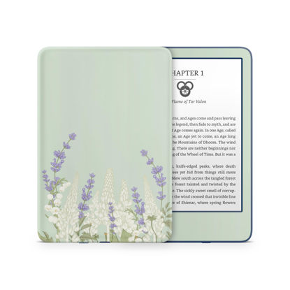 Picture of Tacky Design Cherry Blossom Skin for Kindle Paperwhite Skin Wrap, Green Skin for Kindle Stickers, Premium Vinyl 3M Full Wrap for Kindle Paperwhite Covers for (Kindle Paperwhite (11th Gen, 2021))