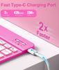 Picture of Hamile for iPad 10th Generation Case with Keyboard 10.9 Inch - 7 Colors Backlit Wireless Detachable Folio Keyboard Cover with Pencil Holder for New iPad 10th Gen 2022 (Hot Pink)
