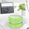 Picture of ODISTAR Desktop Vacuum Cleaner,Mini Table dust Sweeper Energy Saving with auto Power-Off Function,High Endurance up to 400 mins,Cordless&360º Rotatable for Keyboard/Home/Office (Green Charging)
