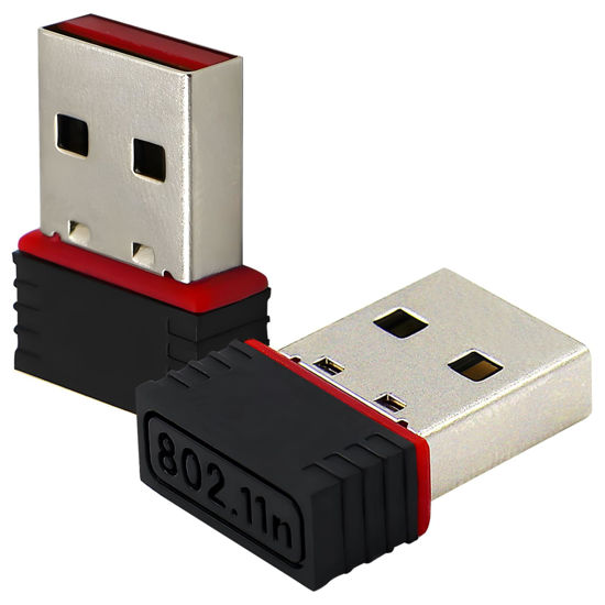 Picture of 2 Pack150Mbps Free Driver Wireless USB WiFi Adapter, Single Band 2.4GHz, Free Driver for Win10/11 Plug and Play