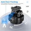Picture of Soonpho M6 Auto Face Tracking Motorized Rotating Panoramic Tripod Head, Remote Control 360° Pan Tilt Head with Mobile Phone Clip for DSLR Cameras, Camcorders, Smartphones, Tripod