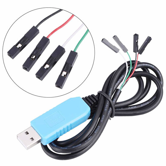 Picture of DGZZI PL2303TA Debug Console Cable 1PC PL2303TA USB to TTL Serial Cable Debug Console Cable for Raspberry Pi