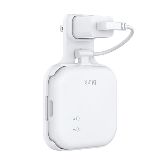 Picture of HomeMount Outlet Wall Mount for Blink Sync Module XR with Short Cable, Save Space and Easy Move Wall Holder Mounting Bracket for Blink Outdoor Indoor Home Security Camera, No Messy Wires or Screw