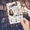Picture of Clear Back Cover Insert for Kindle Basic 6" | Bookish Cardstock Insert for Kindle E Reader | Booktok Holographic Sticker Case Insert | Smutty Romance Book Gifts for Her | Smut Fantasy Romancy Lover