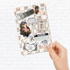 Picture of Clear Back Cover Insert for Kindle Basic 6" | Bookish Cardstock Insert for Kindle E Reader | Booktok Holographic Sticker Case Insert | Smutty Romance Book Gifts for Her | Smut Fantasy Romancy Lover