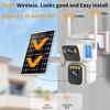 Picture of Luovisee Solar Security Cameras Outdoor Wireless,2.4G/5G WiFi Cameras for Home Security, Dual Lens PTZ Motion Zone,2-Way Audio,Night Vision,Weatherproof,SD/Cloud Storage