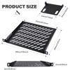 Picture of GeeekPi 0.5U Server Rack Shelf Vented Rack Mount Cantilever Tray for 10 Inch Network Equipment Rack & Cabinet and DeskPi Rackmate T1/T0/T2