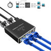 Picture of Pushua Gigabit Ethernet Splitter 1 to 4 High Speed(4 Devices Simultaneously Networking), Internet Splitter 1000Mbps 1 in 4 out, LAN Splitter with USB Power Cable, RJ45 Splitter for Cat5/5e/6/7/8 Cable