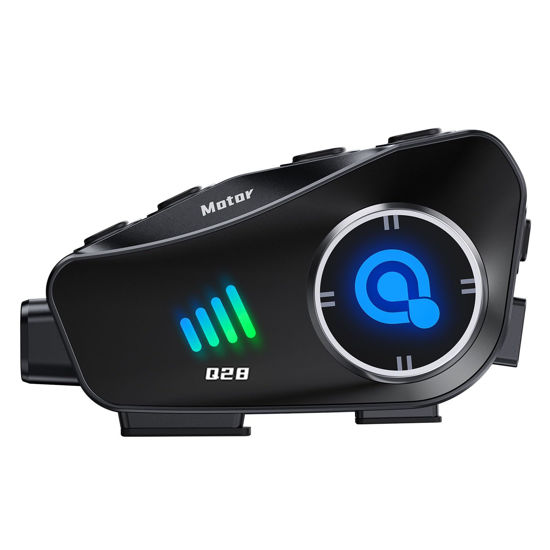 Picture of BTQILEYOO Q28 Motorcycle Helmet Bluetooth Headset, Wireless Camera Recorder with 1080P, 120°Wide Angle，HD Video/Photo, Body 360°Adjustment, Bluetooth 5.3, Smart Noise Reduction, IP66, 32GB TF Card