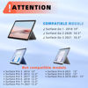 Picture of Qulose Keyboard Case for Surface Go (3/2/1) - Black, 7 Color Backlight, Magnetic Detachable, Rechargeable Bluetooth Keyboard with Trackpad