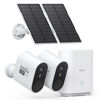 Picture of AOSU 3K/5MP Solar Security Cameras Wireless Outdoor, Ultra-Wide-Angle, Cam-to-Cam Track & Sync, Home Security System with Color Night Vision, Spotlight Smart Alarm, No Subscription, 2.4G & 5G WiFi