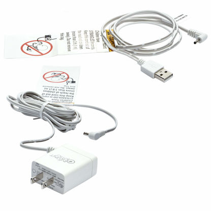 Picture of Infant Optics Official Power Cord Adapter for DXR8 PRO Monitor Unit NOT for Camera Unit NOT for DXR8, White