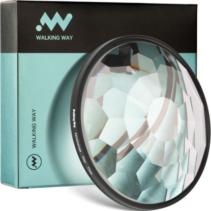Picture of Walking Way Kaleidoscope Prism Lens Filter, Special Effect Filters with Multiple Refracting Subjects, Prism Crystal Glass for SLR, Creative Photography (67mm)