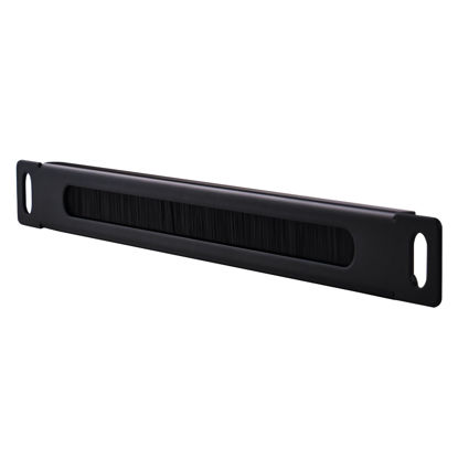 Picture of GeeekPi 0.5U Brush Cable Manager Rack Mount Cable Management Panel with Brush Strip for Cable Entry for DeskPi RackMate T1/T0/T2 and 10 inch Server Rack or Network Cabinet