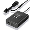 Picture of FitDVR Dash Camera Power Adapter (10-Pin) for Subaru Nissan Mazda Infiniti, Connects to Auto Dimming Mirror, Built-in USB Power Source, LED Display, Easy to Install, 5V 12V Output, D3-033