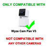 Picture of 20FT Power Extension Cable for Wyze Cam Pan V3 - Weatherproof Flat Power Charging Cord with L-Shape Connector, 2 Pack (White) - Not Compatible with Wyze Cam V3/V4