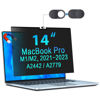 Picture of Magnetic Privacy Screen for MacBook Pro 14 Inch (2021, 2022, 2023, M1, M2, M3, Pro, Max) Removable Laptop Privacy Filter with Matte Anti-Glare Blue Light Protector