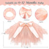 Picture of SPOKKI 4 PCS Newborn Photography Props Outfits-BabyTutu Skirt Cute Bow Headdress and Lace Rompers Flower Headband Sets for Infants Girl Boy