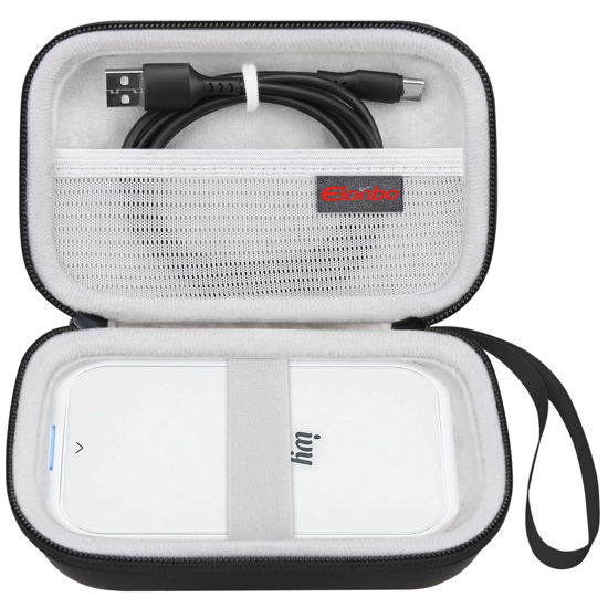 Picture of Elonbo Carrying Case for Canon Ivy Mini/Canon Ivy 2 Mini Photo Printer, Canon Ivy CLIQ CLIQ+ CLIQ 2 CLIQ+2 Portable Bluetooth Instant Camera Printer, Mesh Bag fits Photo Paper Cable, Black