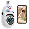 Picture of 5G&2.4G Wifi Light Bulb Security Camera Wireless Outdoor,Indoor Home Security Cameras,3K Light Socket Security Camera Dotcom,Screw in Camera,360°Color Night Vision,Camera Motion Sensor Alarm 1(pcs)