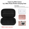 Picture of Elonbo Carrying Case for Canon Ivy Mini/Canon Ivy 2 Mini Photo Printer, Canon Ivy CLIQ CLIQ+ CLIQ 2 CLIQ+2 Portable Bluetooth Instant Camera Printer, Mesh Bag fits Photo Paper Cable, Black+Black