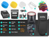 Picture of GODOX V100 C GODOX Flash for Canon - Touchscreen Control 100W TTL Camera Flash GODOX V1 for Canon Upgraded 70 Full Power Consecutive Flashes Camera Flash for Canon 5D Mark IV/Canon RP/Canon M50/etc